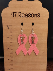 Pink Ribbon Charm